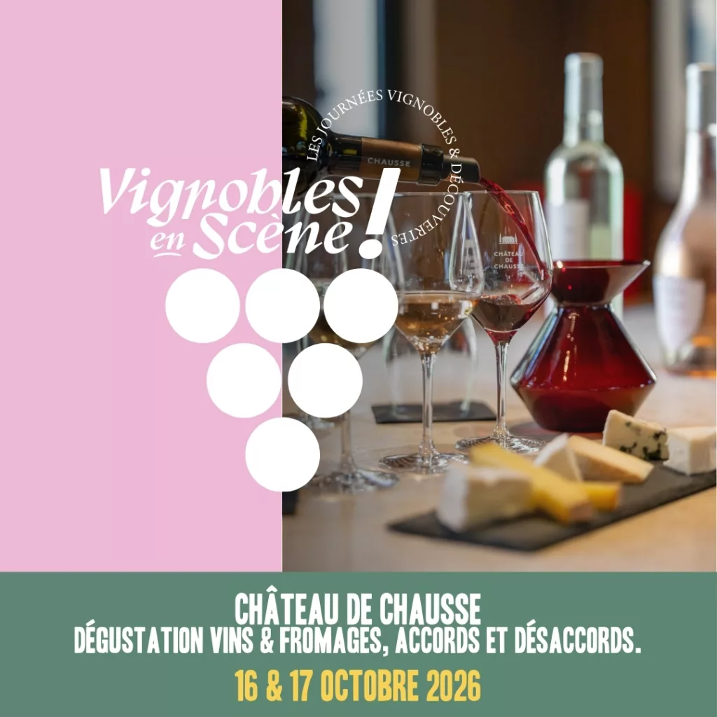 Activité au chateau de chausse lors de vignboles en scène du label vignobles & et découvertes pendant les vacances. Les gustatives